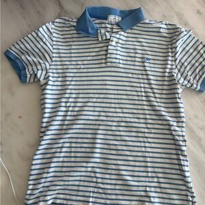 Southern Tide Blue & White Striped Polo